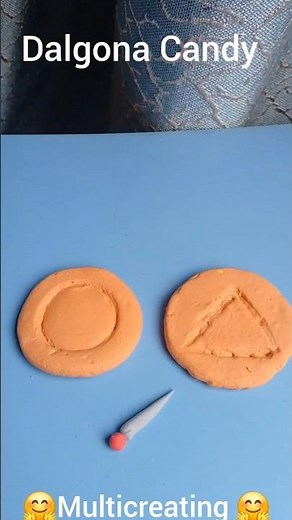DIY Squid Game Dalgona Candy out of clay♥️#shorts#diy#squidgame#dalgona#squidgame2 #@multicreating