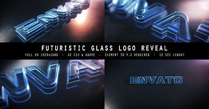 Futuristic Glass Logo Reveal