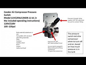 Air Compressor Pressure Switch Parts Explained