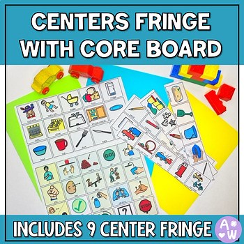Center Time Fringe and Core Board for AAC Users and Special Education