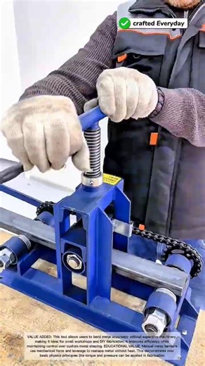 Manual Metal Bender Shapes Steel with Precision #craftedeveryday