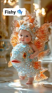 Fishy costume #animation #lovelybaby #KidsFashion #fashionstyle | Jovie Vito Lagarto