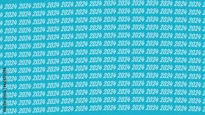 video footage background animation number (year) 2024 4K