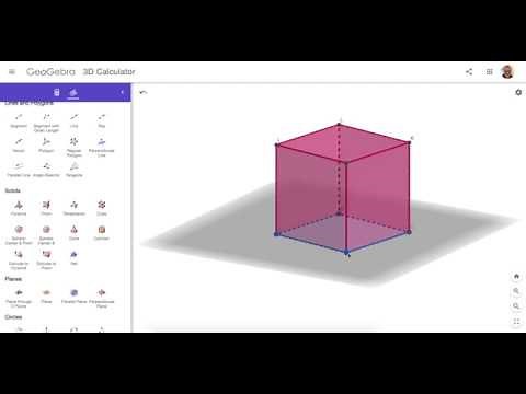 Creating a Cube in GeoGebra 3D: Method 3