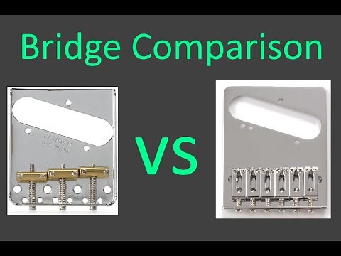Telecaster Bridge Comparison - Modern vs Vintage