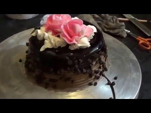 Cake Making | Art Of Making Beautiful Rose Chocolate Cake/ Mumbai, Maharashtra, India | Indian Foods