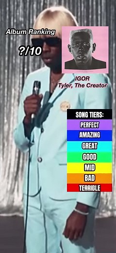 IGOR - Tyler, The Creator, goated track so hard to separate 4-8, pretty happy with the top 3. What is your ranking of IGOR? #rap #hiphop #tylerthecreator #igor #albumreview #albumranking #fyp #viral #fypシ