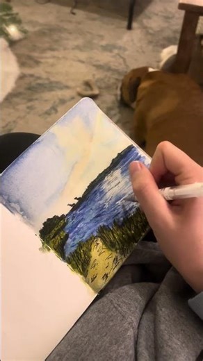 Another one in working to finish out the 2025 sketchbook #sketchbookproject