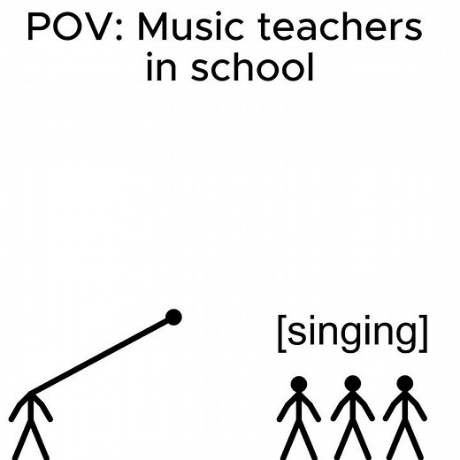 POV: music teachers in school #animation #stickman