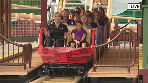 Watch (and listen) as Annie Brown TV takes her first ride on the family-friendly coaster at Kings Island. It opens Friday, May 24. https://bit.ly/4aybsu5 | LOCAL 12, WKRC-TV