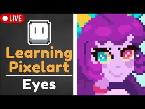 Eyes, Lashes, Pupils — Learning how to draw Pixelart