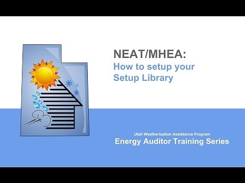 NEAT/MHEA: How to setup the Setup Library