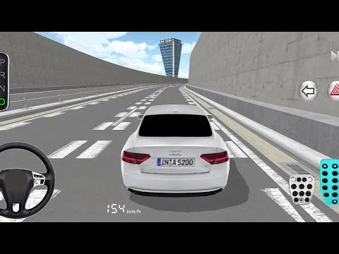 New White Audi a4 - 3d Driving Class || Car Game #Gameplay #cargame