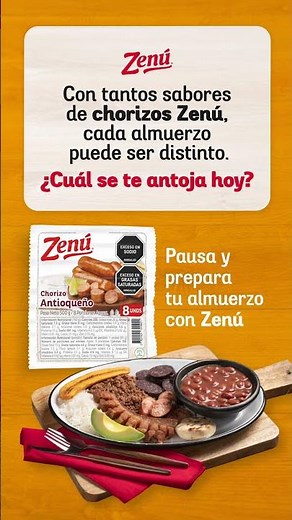 ¿Cuál receta de chorizo Zenú te toca hoy?