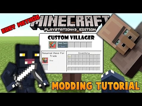 Minecraft PS3 Edition - Modding Tutorial "Custom Villager" (FAST METHOD)