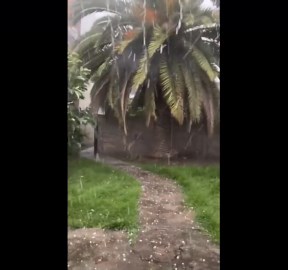 Hailstorm lashes homes causing damage in Buenos Aires