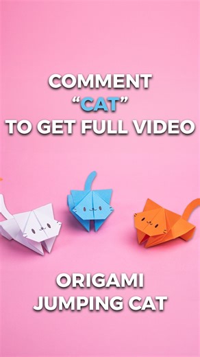 Watch this Origami Jumping Cat come to life with just paper! 🐾 Simple, fun, and perfect for kids & beginners ✂️📄 👉 Comment “CAT” to get the full video ❤️ Follow for more easy paper crafts 🔖 Save to try later Hashtags: #OrigamiCat #JumpingCat #PaperCraft #OrigamiForKids #EasyOrigami #DIYPaper #KidsCrafts #PaperArt #CreativeKids #FunCrafts #HandmadeCrafts #ArtAndCraft #OrigamiLove #FBReels #CraftReels | Art All The Way