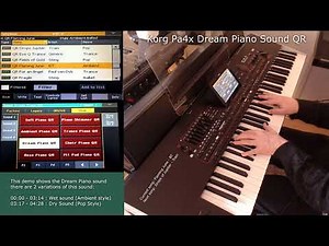 Korg Pa4x Dream Piano Sound QR