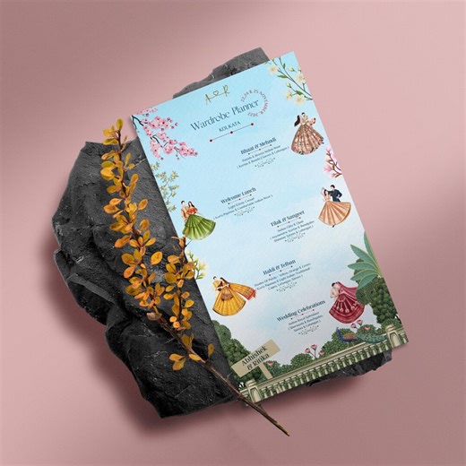 Luxury Indian Wedding Digital Indian Wardrobe Planner | Hindu Wedding Program | Dress Code Guide & Outfit Inspiration Digital Template - Etsy