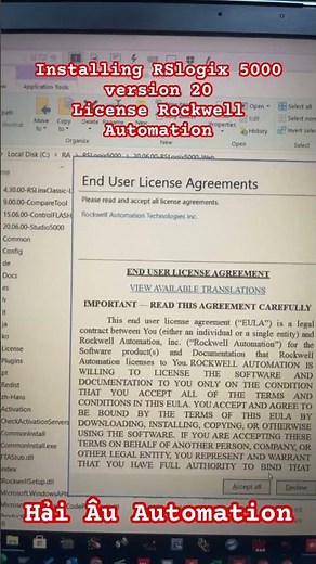 Installing RSlogix 5000 , Studio 5000 software Rockwell Automation #plcrockwell #haiauautomation