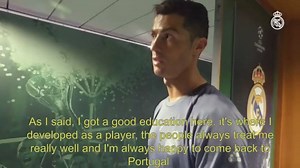 1.8M views · 3.7K shares |  We caught up with Cristiano Ronaldo at the Estádio José Alvalade. Find out what he had to say! Hemos estado con Cristiano a solas en las entrañas del José Alvalade. ¿Quieres saber qué nos ha contado? | Real Madrid C.F. | Facebook