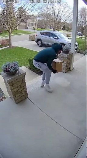 Glitter Bomb Detonates on Package Thief