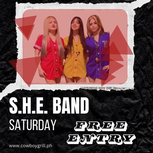 Saturday nights = music, drinks & pure energy at Cowboy Grill Mabini! 🎤🍻 Get ready for an epic lineup: High Caliber ft. Mr. Philip Arabit, Dream Seven "D7", and S.H.E (Sexy, Hot & Elegant) bringing the stage to life! 💃🔥 📞 Book your spot now: 0936 915 7631 Let’s make this Saturday unforgettable! ✨🎶 #CowboyGrillMabini #CowboyGrillPH #SaturdayNightVibes #LiveMusicPH #ManilaGigs #HighCaliber #DreamSeven #SHEBand #PhilipArabit #ManilaNightlife #PartyWithUs #GoodVibesOnly | Cowboy Grill Restaura