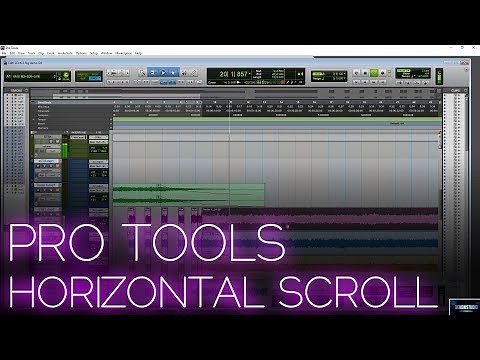 PRO TOOLS 2018 | HORIZONTAL SCROLL WITH MOUSE WHEEL