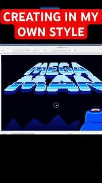 Making Mega Man in my style as a gift #megaman #fanart #adobeillustrator #illustrator