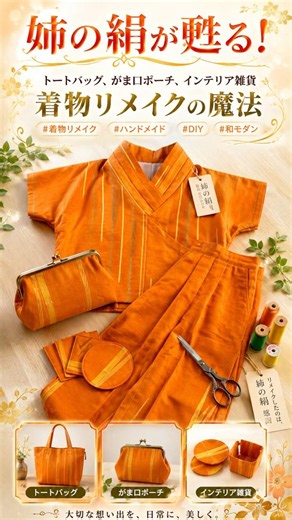 コートのままじゃ終わらせない#シニアリメイク＃頑張るリメイク#コートリメイク#着物リメイク#ハンドメイド#絹の良さ発信＃着心地満点#アップサイクル #着物 #京都おこしやすモデル