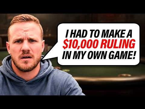 WORST Nightmare — Ruling a $10K Pot in His Own Game