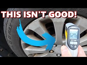 Overheating brakes! | Why is this wheel blazing hot at 500 degrees? | Stuck brake caliper