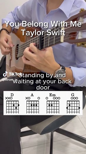 Taylor Swift - You Belong With Me Guitar Tutorial and Chords