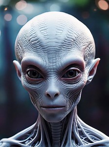 Alien Hybrid Portrait Poster - Sci-fi Surrealism, A3 Print - Etsy