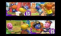 Mix of 4 videos from youtube : Los backyardigans en ingles y español