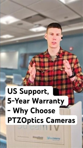 5-Year Warranty - Why Choose PTZOptics Cameras