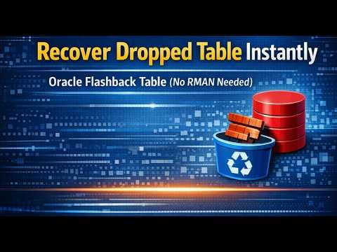 Oracle Flashback Table – Recover Deleted Table Without Backup