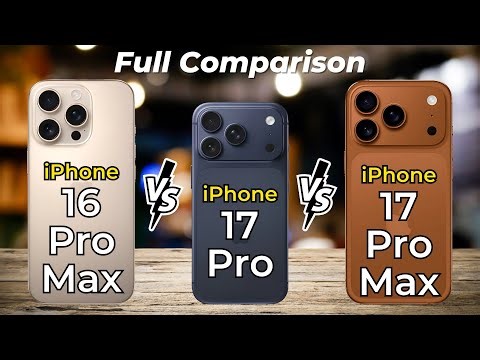 iPhone 17 Pro Max vs iPhone 17 Pro vs iPhone 16 Pro Max 🔥 Full Specs Comparison