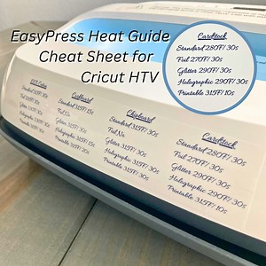 Easy Press Heat Guide Cheat Sheet Sticker, Beginners Guide for Cricut Temperature Settings, Material Iron on HTV Time Description - Etsy
