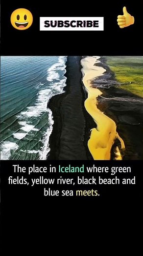 Nature's Masterpiece: The Unreal Icelandic Spot Where River Meets Sea