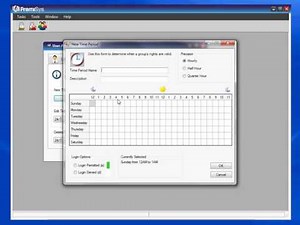 Adding users and time periods