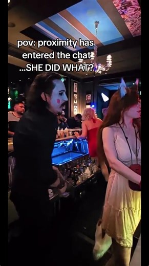She did what?? 😅 proximity chat in the cosplay bar #milleniumfandom #vegascosplay #cosplaybar