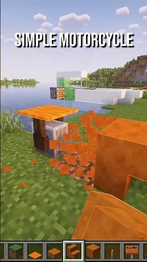 Easy Motorbike Build #minecraft #minecraftguide #minecraftshorts #minecrafthowto #minecrafttutorial