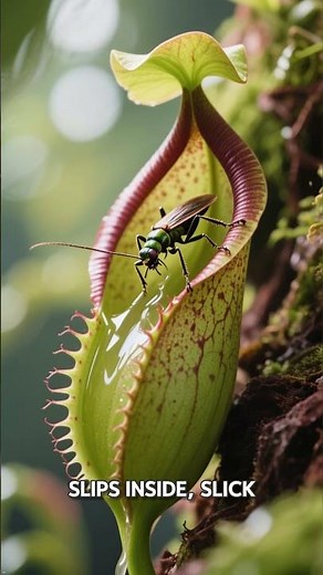 The Giant Plant That Eats Mice 🌱🪤 | Carnivorous Plant Facts #funscience #facts #scienceshorts