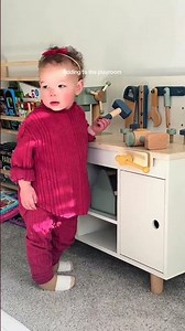 Both the littles love this little work bench! Super easy to put together, I was able to do it all in