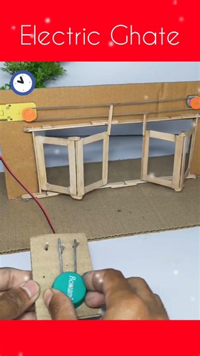 Heavy Duty Electric Gate Making with Motor System #youtubeshorts #dcmotor