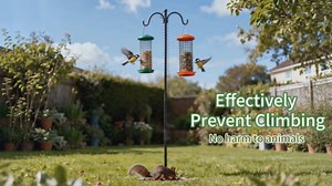 Squirrel Proof Spring Device, Large Size 2.7in Metal Squirrel Baffle Barrier Spring Guard, Hanging Spring Type Coil Garden Accessories for Outdoor Bird Feeder Poles Protects