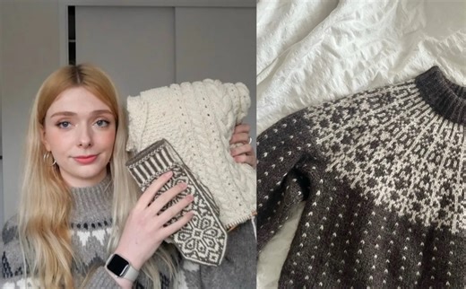 「搬运编织播客」不好意思还是有很多提花手套 （中英）Florence