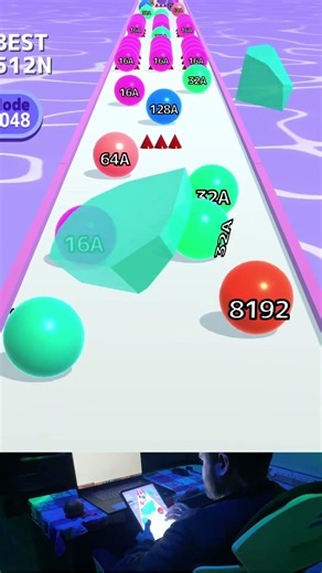 INFINITY MODE ♾️ | BALL RUN 2048 | PART #28 | EAQ GAMING