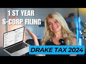 First Year S corporation Tax Return filling in Drake Tax Software in 30 mins (Re-Upload)